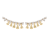 2.98ct Diamond 18K Gold Two Tone Climber Earrings