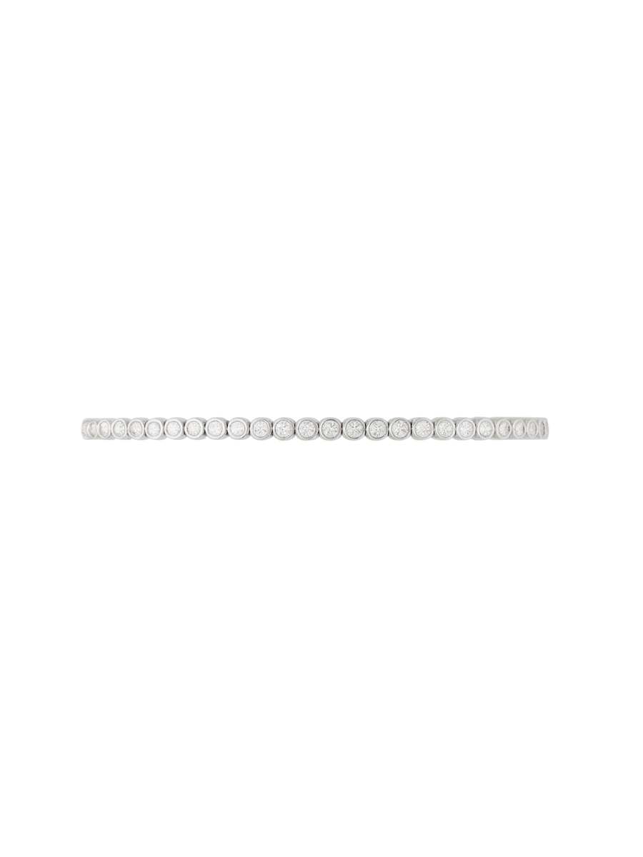 2.00ct Diamond 14K Gold Half Bezel Tennis Bracelet