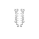 3.40ct Diamond 18K Gold Cascade Earring