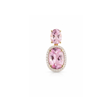 4.71cts Diamond Tourmaline 18K Gold Pendant