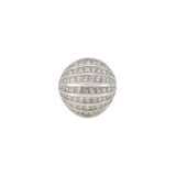 5.21ct Diamond 18K Gold Shield Cocktail Ring