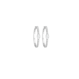 0.74ct Diamond 18K Gold Dainty Hoop Earrings