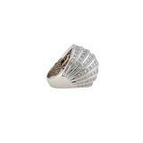 5.21ct Diamond 18K Gold Shield Cocktail Ring