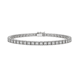 0.87ct Diamond 18K Gold Illusion Tennis Bracelet