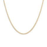 7.50ct Diamond 18K Gold Classic Tennis Necklace