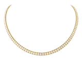 20.02ct Diamond 18K Gold Tennis Necklace
