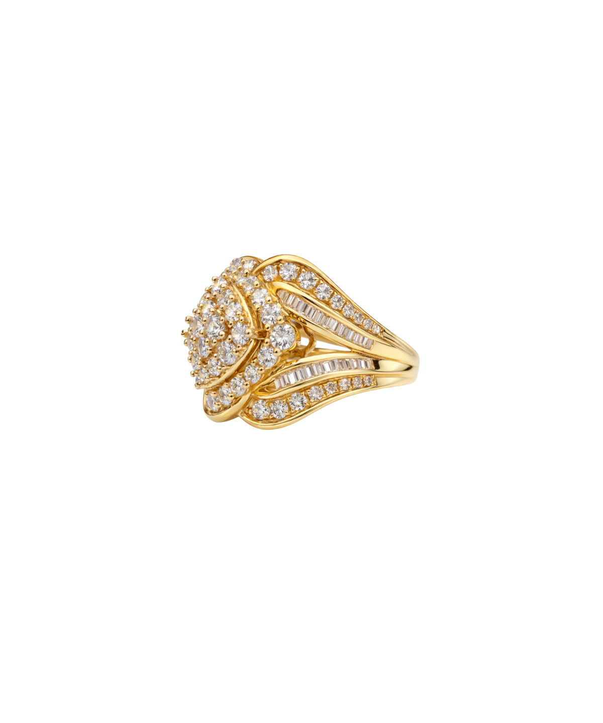 2.00ct Diamond 14K Gold Cocktail Ring