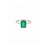 1.30ct Diamond 18K Gold Emerald Cut Solitaire Ring