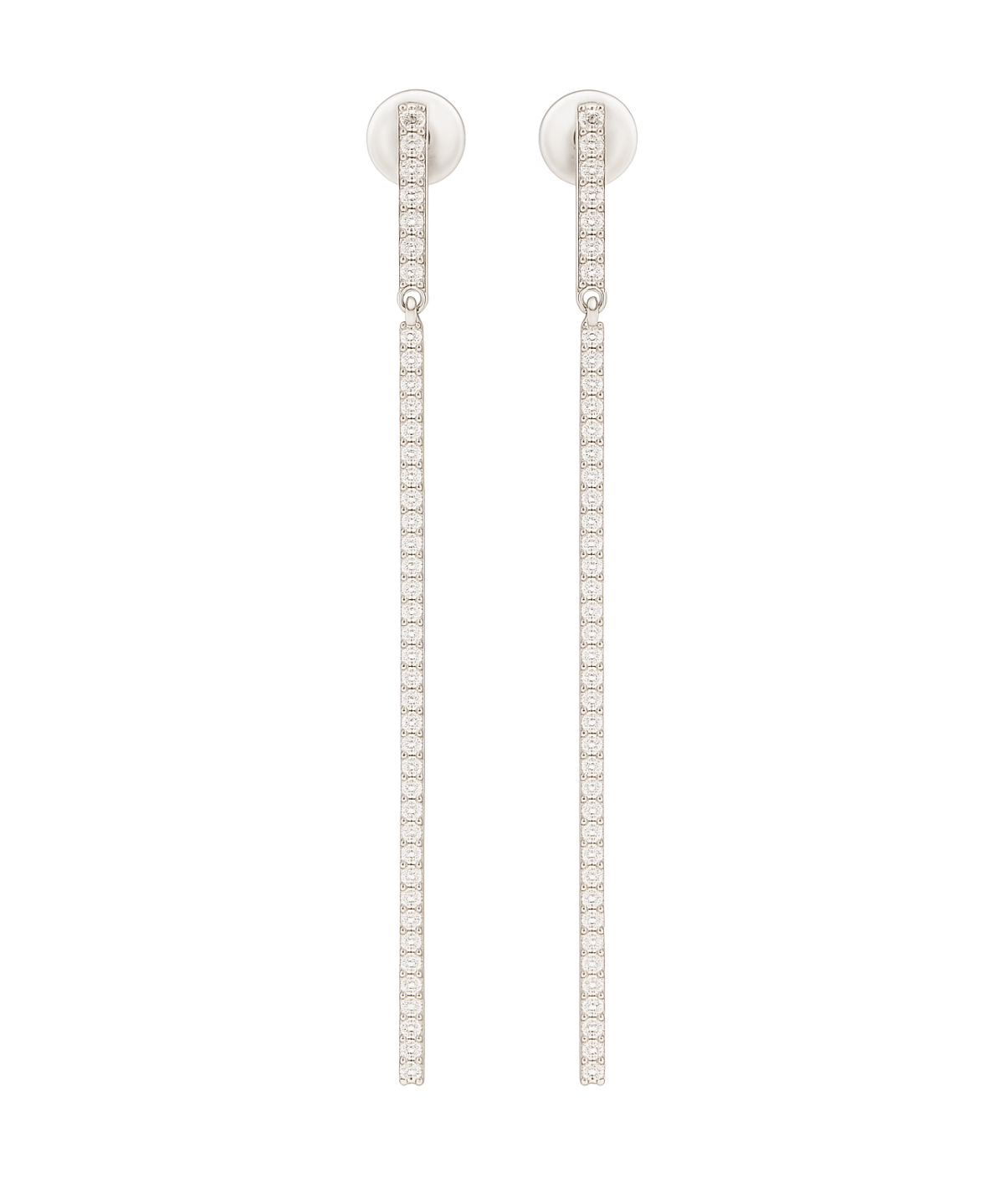 1.50ct Diamond 18K Gold Cascade Climber Earrings