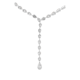 4.74ct Diamond 14K Gold Invisible Set Lariat Necklace