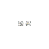 2.06ct Diamond 18K Gold Round Stud Earrings