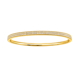 1.00ct Diamond 18K Gold Pave Bangle Bracelet
