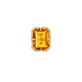 20.03ct Citrine Diamond 18K Cocktail Ring