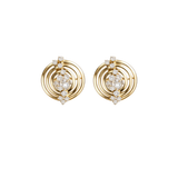 1.13ct Diamond 14K Gold Solar Earrings