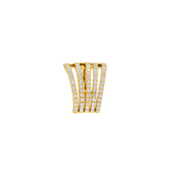 0.95ct Diamond 18K Gold Five Row Ear Cuff