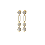 0.52ct Diamond 14K Gold Drop Earrings