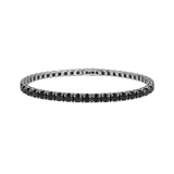 10.67ct Black Diamond 18K Gold Classic Tennis Bracelet