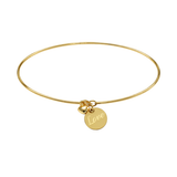 14K Gold Wire Love Bangle Bracelet