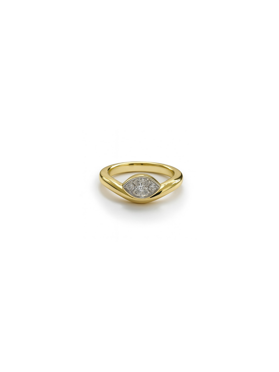 1.01ct Moissanite 18K Gold Solitarie Ring