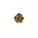 1.00ct Diamond 18K Gold Rose Statement Ring