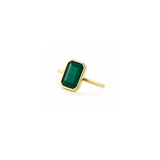 2.66ct Diamond 14K Gold Emerald Bezel Ring