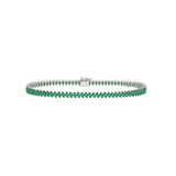 5.30cts Emerald 18K Gold Marquis Tennis Bracelet
