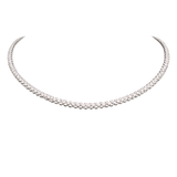 6.32ct Diamond 14K Gold Rope Tennis Necklace