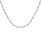 3.00ct Diamond 14K Gold Stationed Necklace