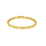 1.50ct Diamond 14K Yellow Gold Link Bracelet