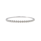 0.83ct Diamond 14K Gold Flexible Tennis Bangle Bracelet