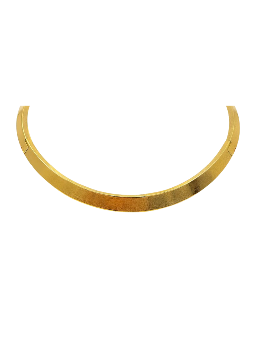 14K Italian Gold Collar Choker Necklace