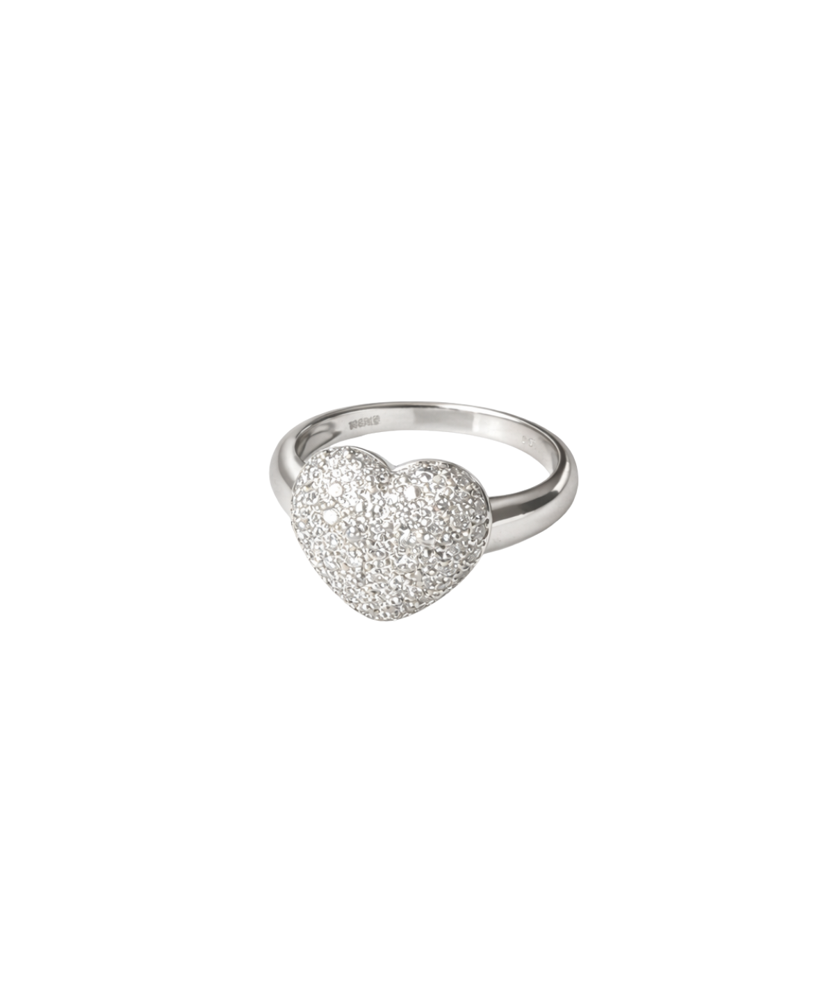 1.00ct Diamond 18K Gold Heart Ring