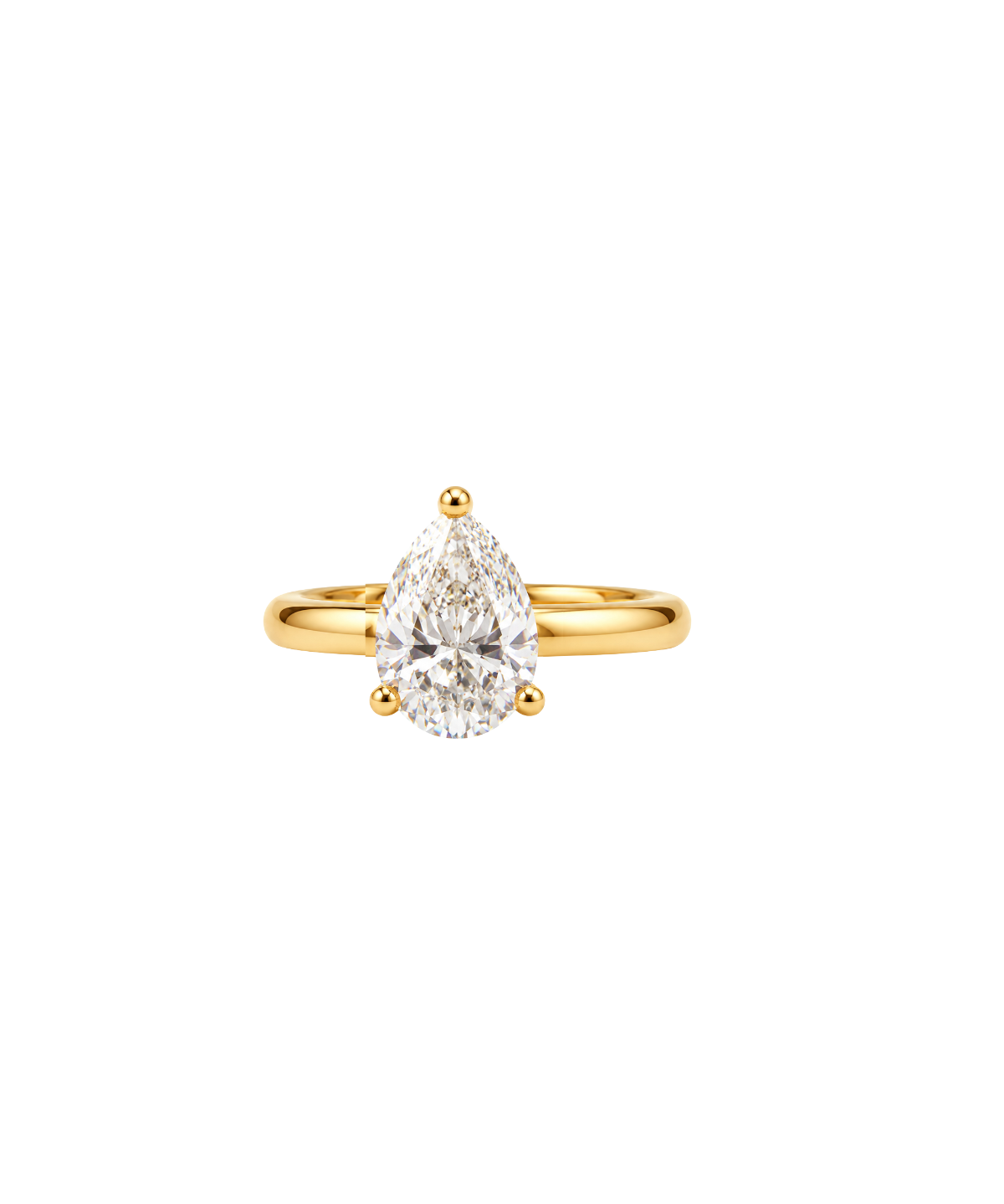 0.83ct Diamond 18K Gold Pear Ear Cuff