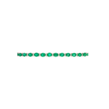 8.45ct Emerald Diamond 18K Gold Tennis Bracelet