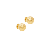 18K Gold Disco Ball Large Stud Earrings