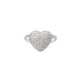 1.00ct Diamond 18K Gold Heart Ring