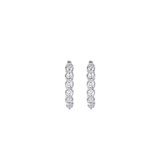 1.00ct Diamond 14K Gold Hoop Earrings