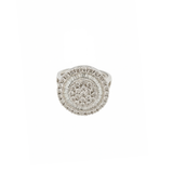 1.09ct Diamond 18K Gold Illusion Set Ring