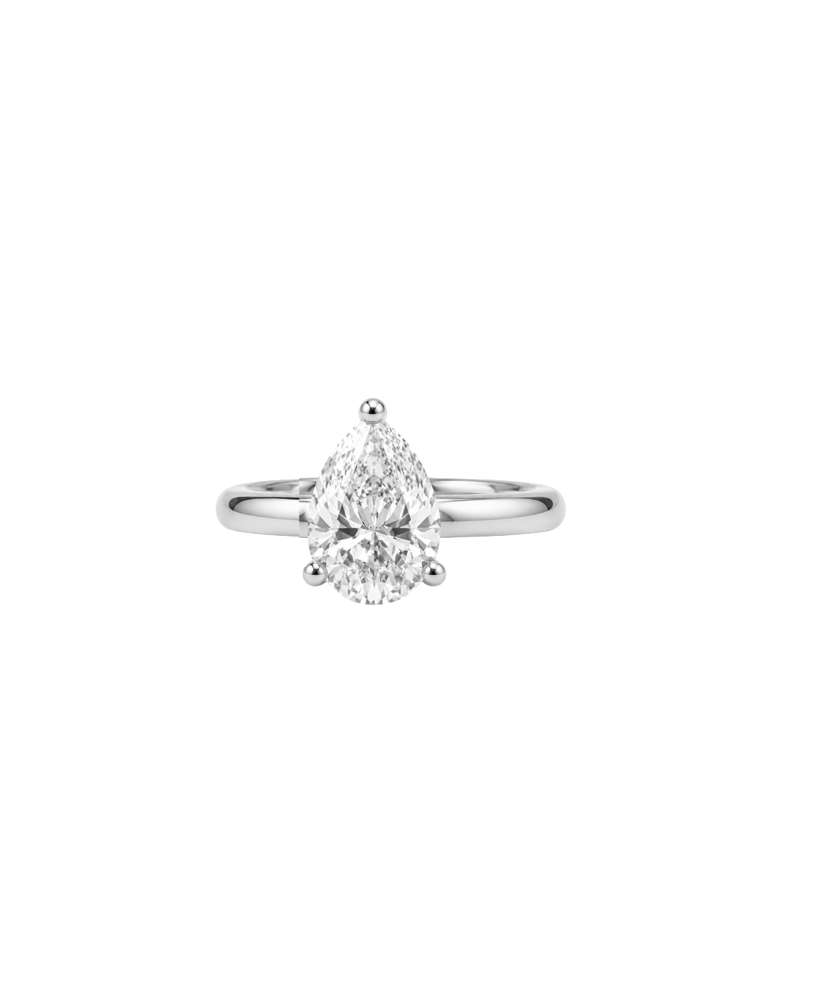 0.64ct Diamond 18K Gold Pear Ear Cuff