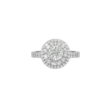1.34ct Diamond 14K Gold Cluster Ring