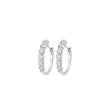 1.00ct Diamond 14K Gold Hoop Earrings