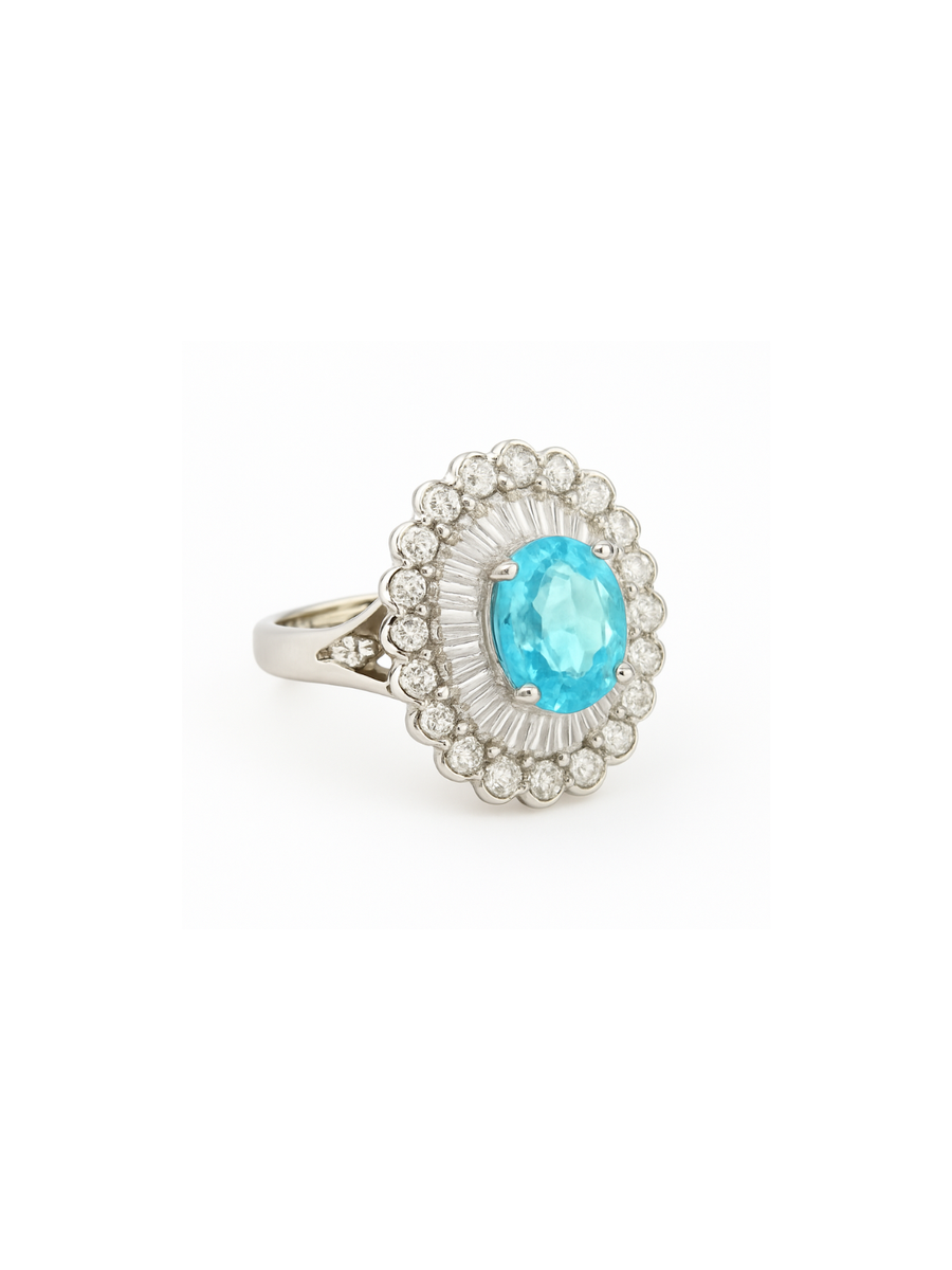 2.35ct Diamond Apatite 18K Gold Ring
