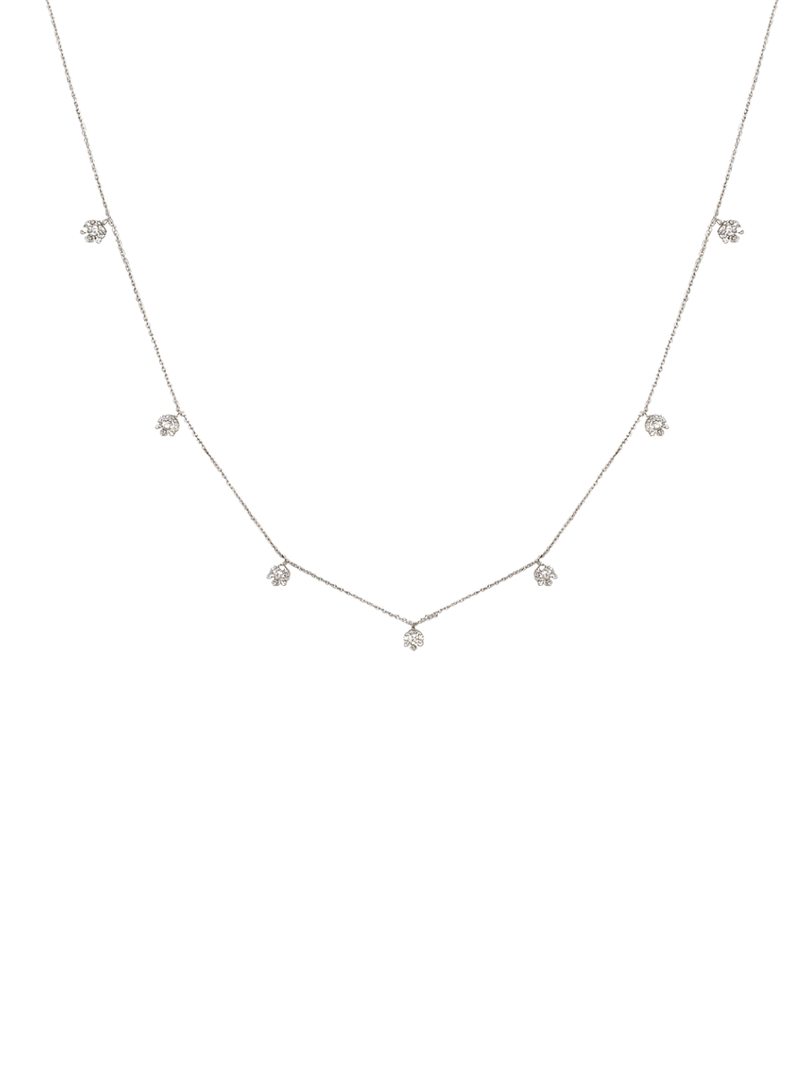 1.00ct Diamond 18K Gold By The Yard Necklace