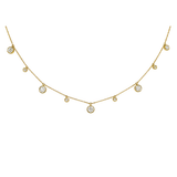 1.65ct Diamond 14K Gold Station Necklace