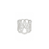 2.20ct Diamond 18K Gold Crossover Ring