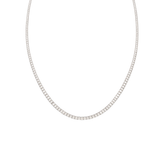 12.50ct Diamond 14K Gold Tennis Necklace