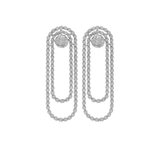 3.75ct Diamond 14K Gold Flexible Circle Earrings