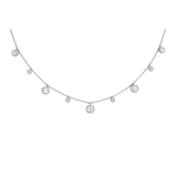1.65ct Diamond 14K Gold Station Necklace