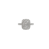 0.69ct Diamond 18K Gold Pave Ring