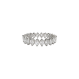 2.89ct Diamond 18K Gold Flexible Eternity Band Ring